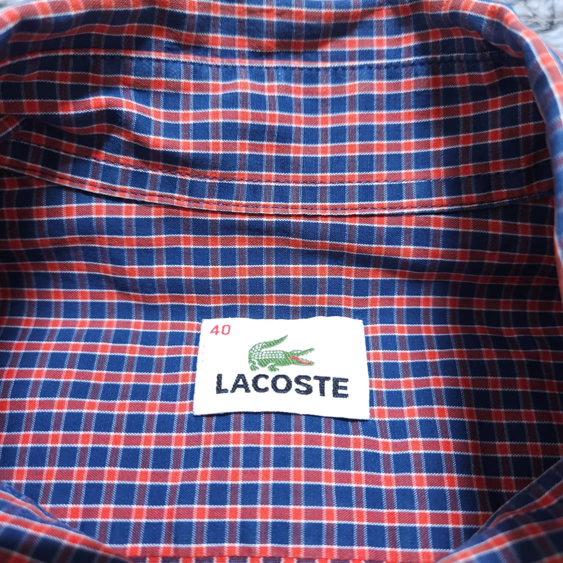 라코스테)100 남자 체크셔츠남방 / 왕눈이샵 상품이미지8