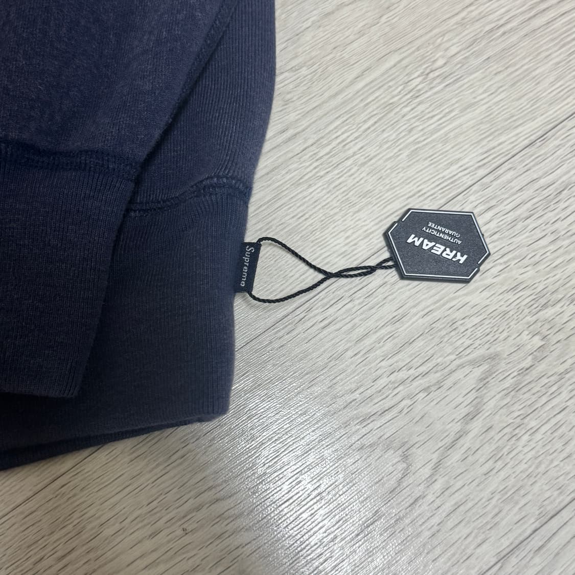 슈프림 워시드 박스로고 크루넥 NAVY [L] 상품이미지3
