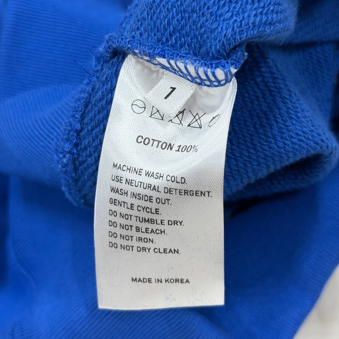 본투윈 AGP 크롭 후드티 블루 1 상품이미지4