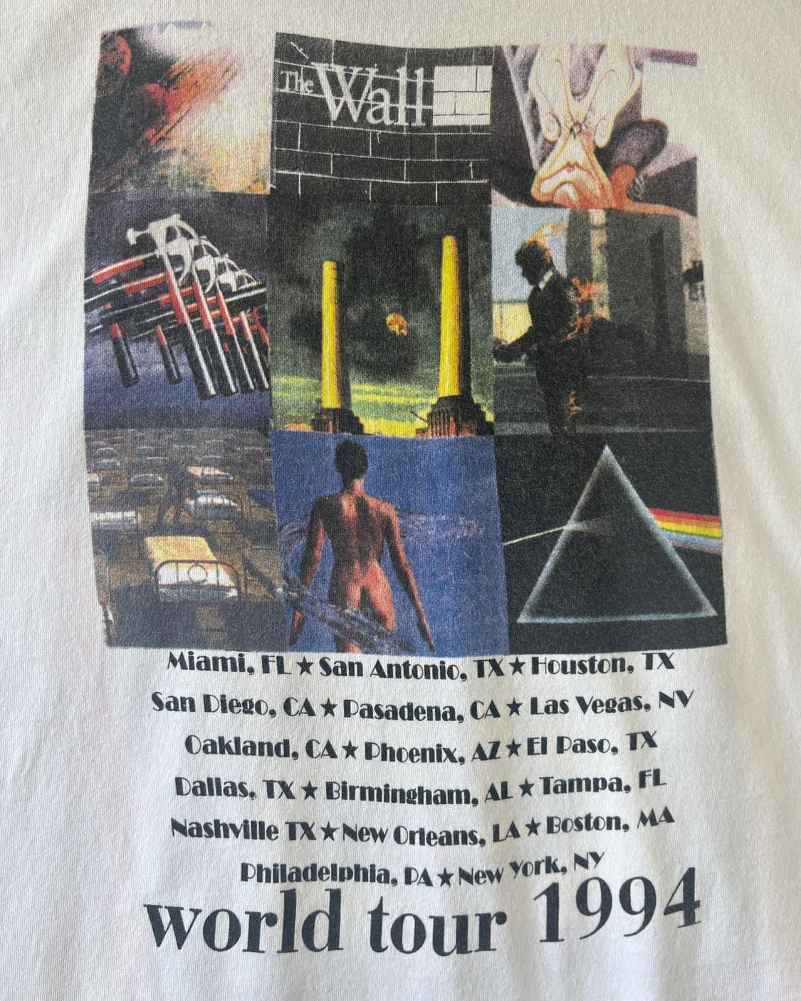 1994 PINK FLOYD World Tour 반팔 티셔츠 상품이미지4