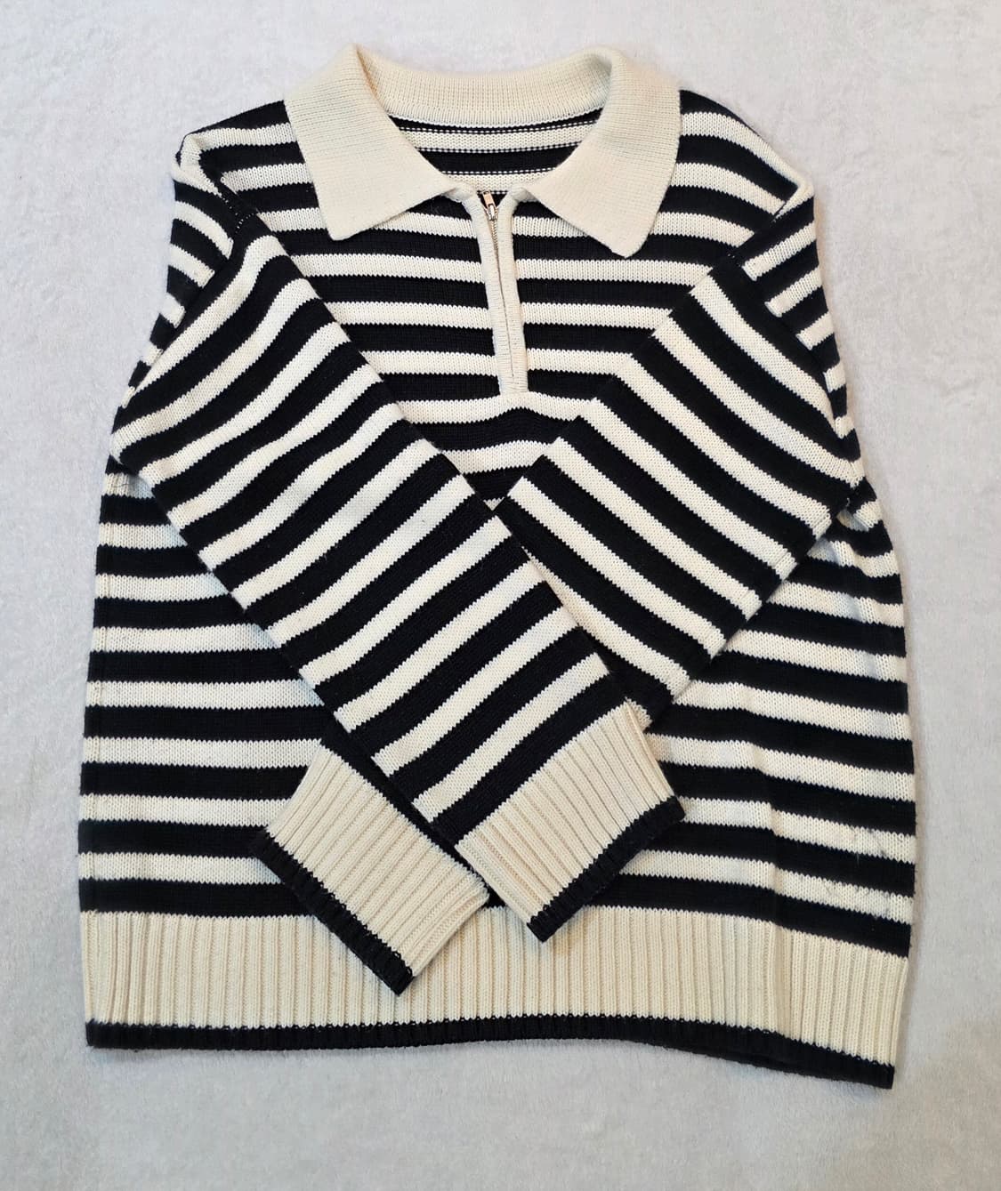 (남성) 빈티지 케쥬얼 넥카라 니트 상품이미지2