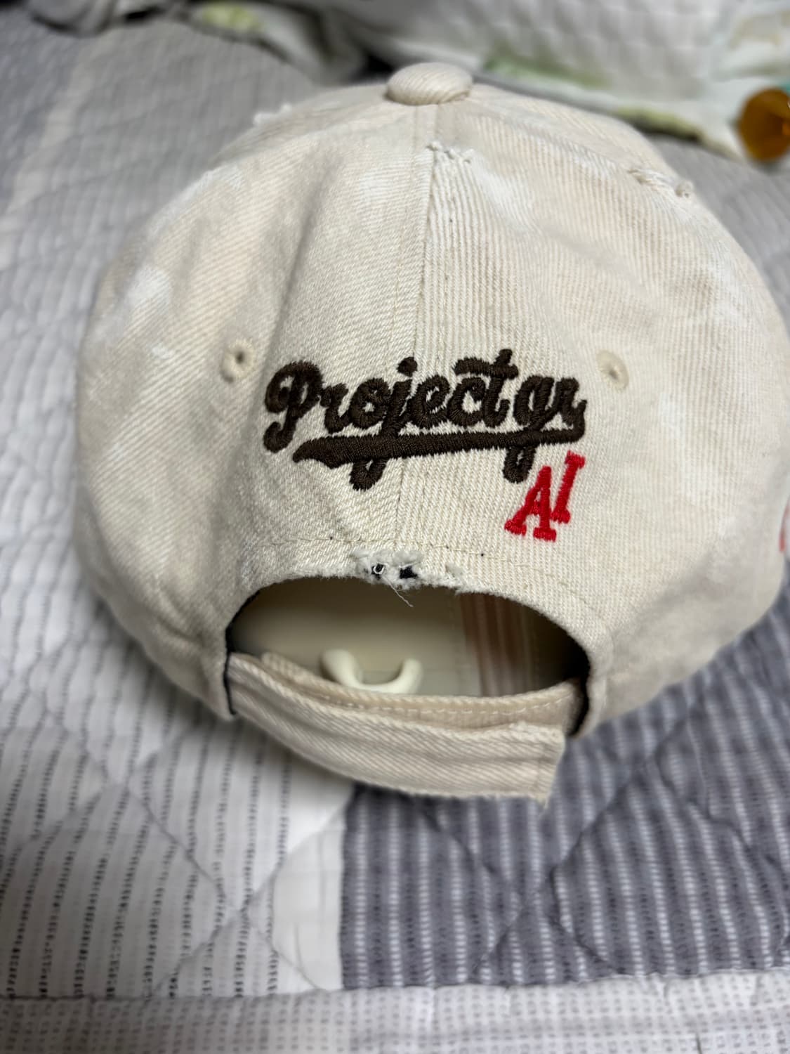 프로젝트 G/R 와이드 스로우백 캡 베이지 상품이미지4