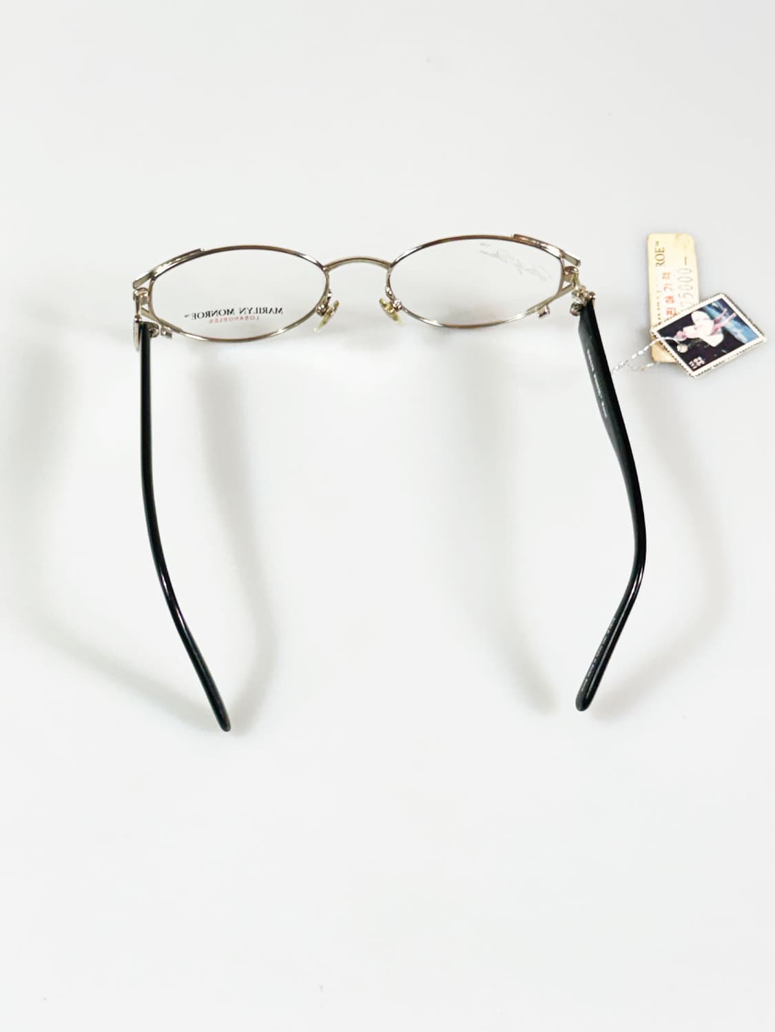 90s Marilyn Monroe 실버 오벌 슬림 프레임 빈티지 안경 상품이미지6