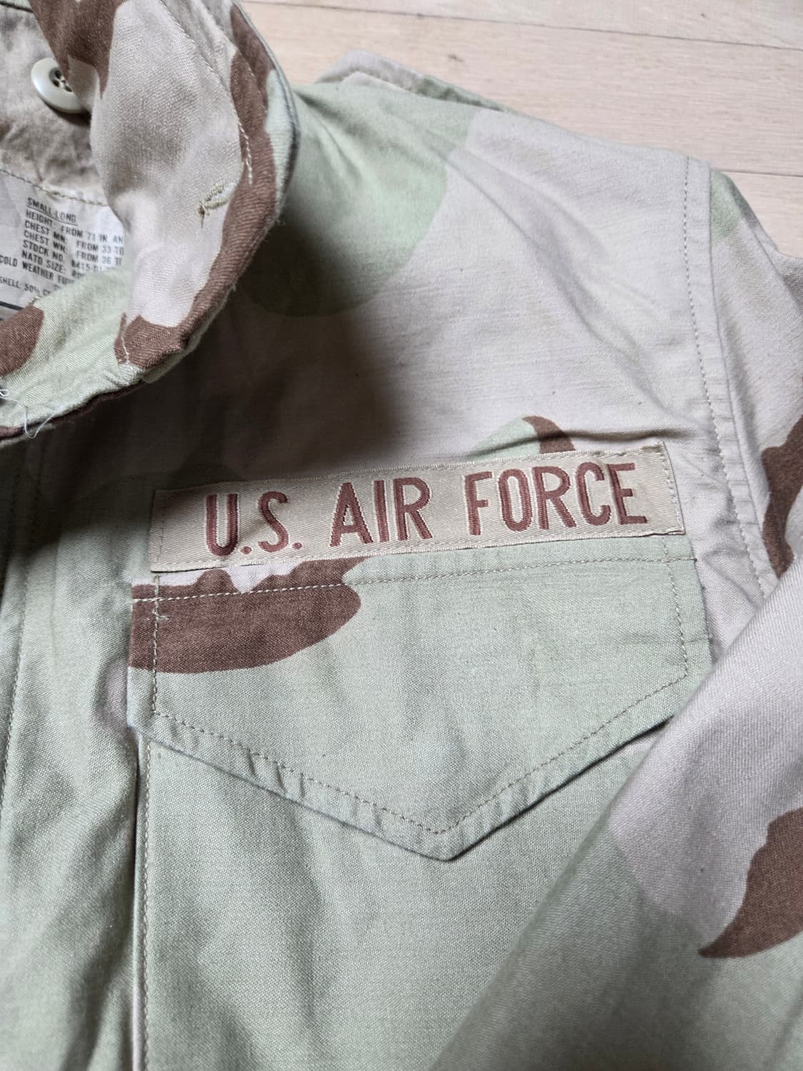 미군 사막삼색 M65필드자켓.S.L.패치 상품이미지3