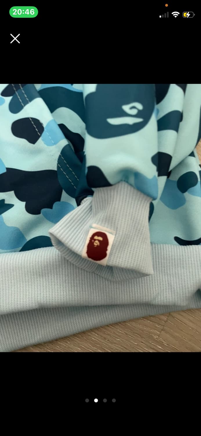 베이프 블루 후드집업 상품이미지2