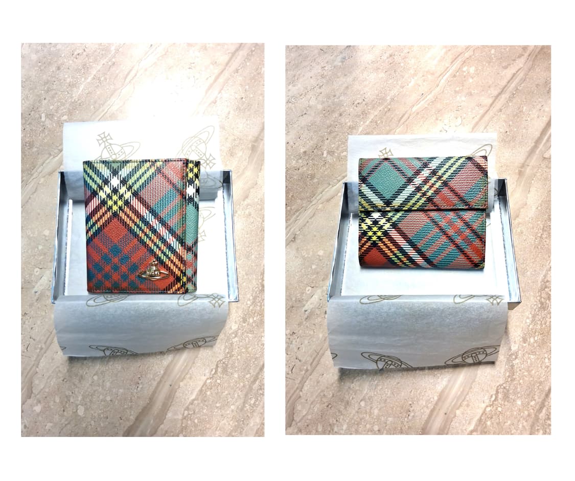 비비안 웨스트우드 타탄체크 반지갑 (새상품) 상품이미지3