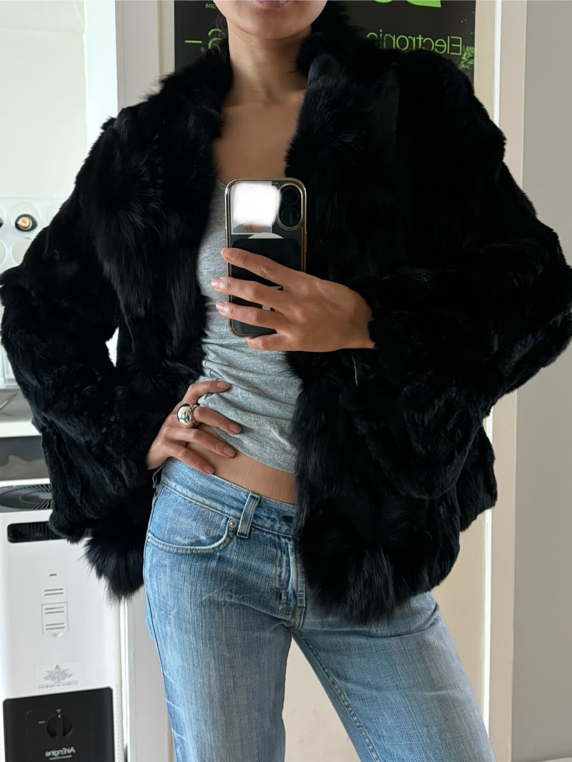 폭스 렉스 믹스 리얼 퍼자켓 상품이미지1