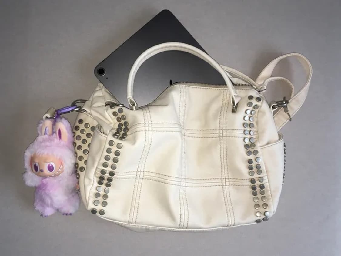 stud bag 스터드 숄더백 아이보리 상품이미지2