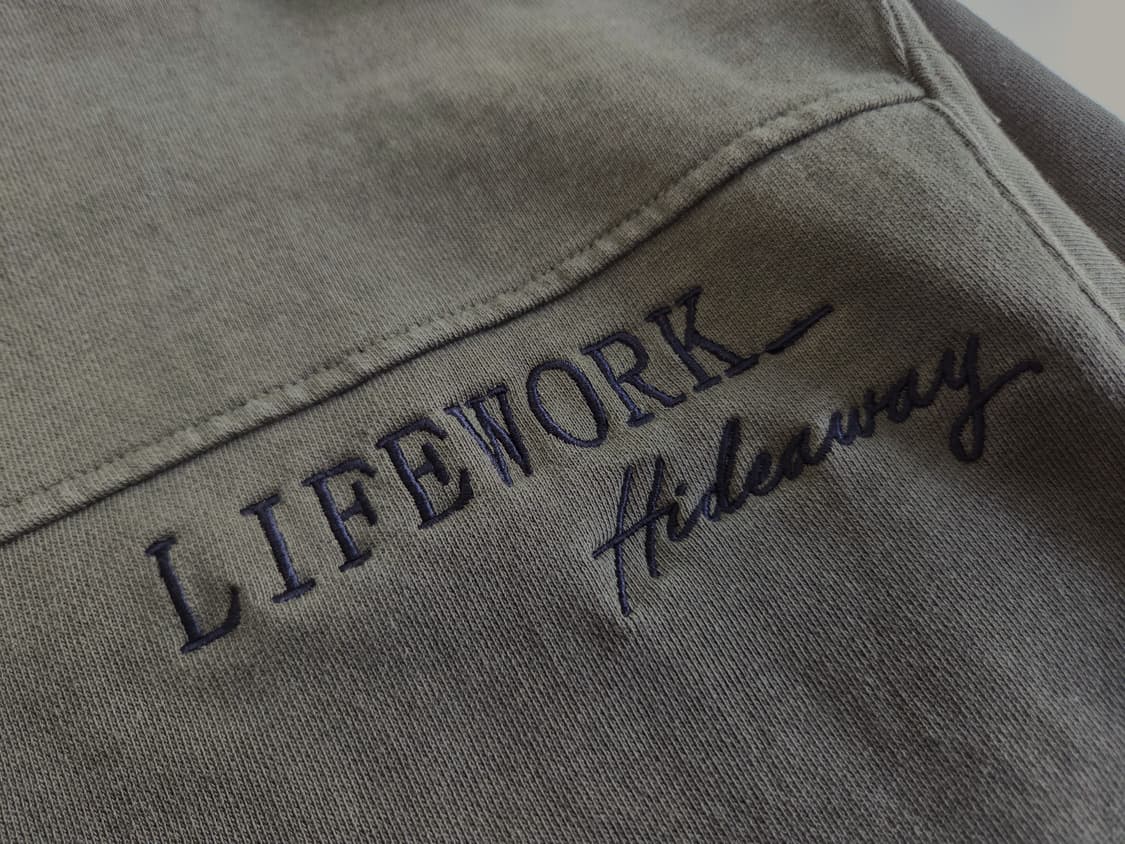 라이프워크 반집업 맨투맨 카키 F 상품이미지6