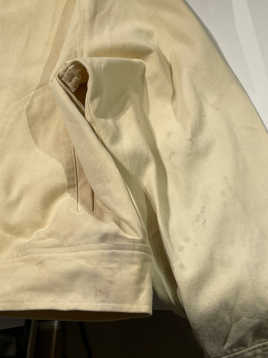 기준 크림 집업 크롭 블루종 자켓 상품이미지10