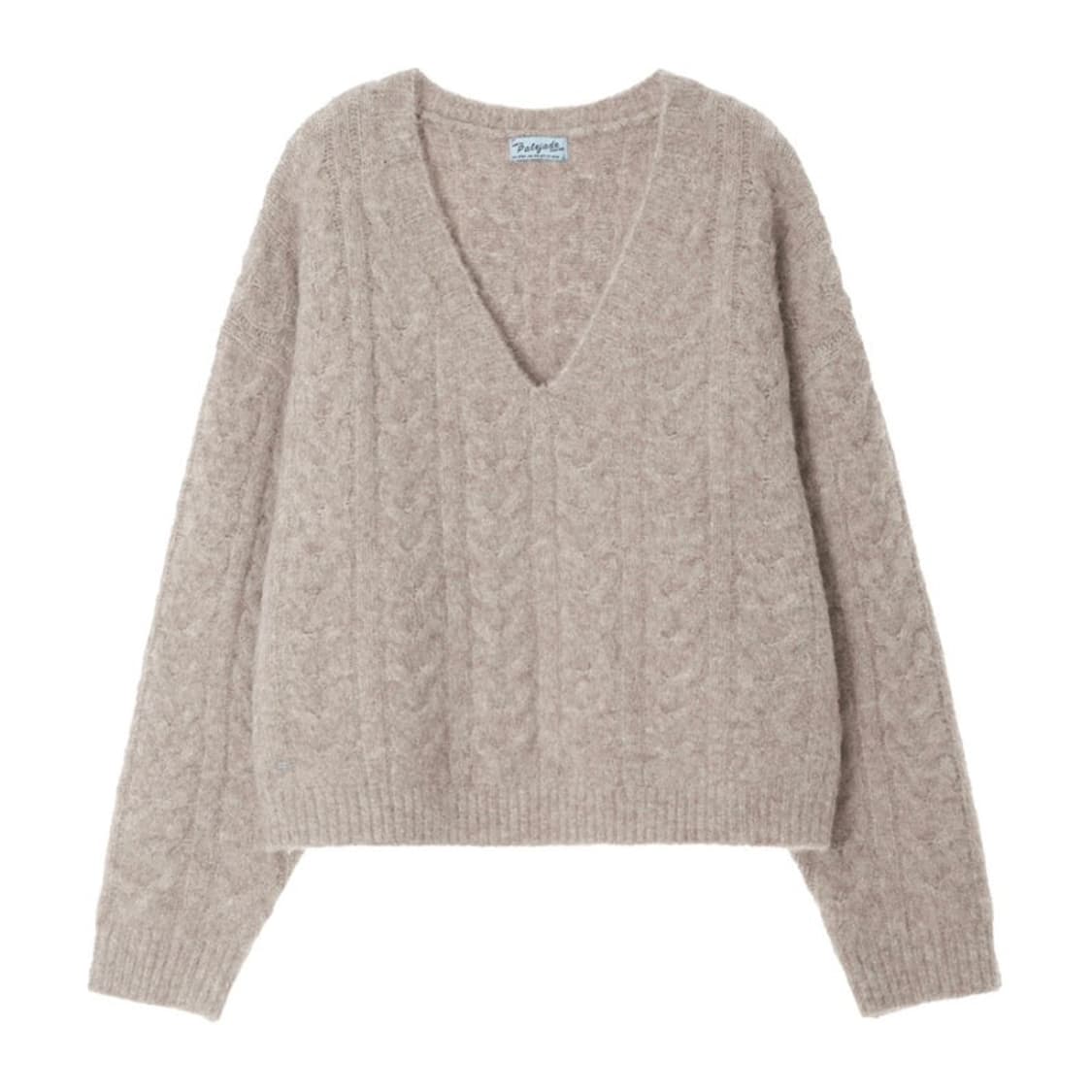 페일제이드 울 헤어리 니트 화이트 상품이미지1