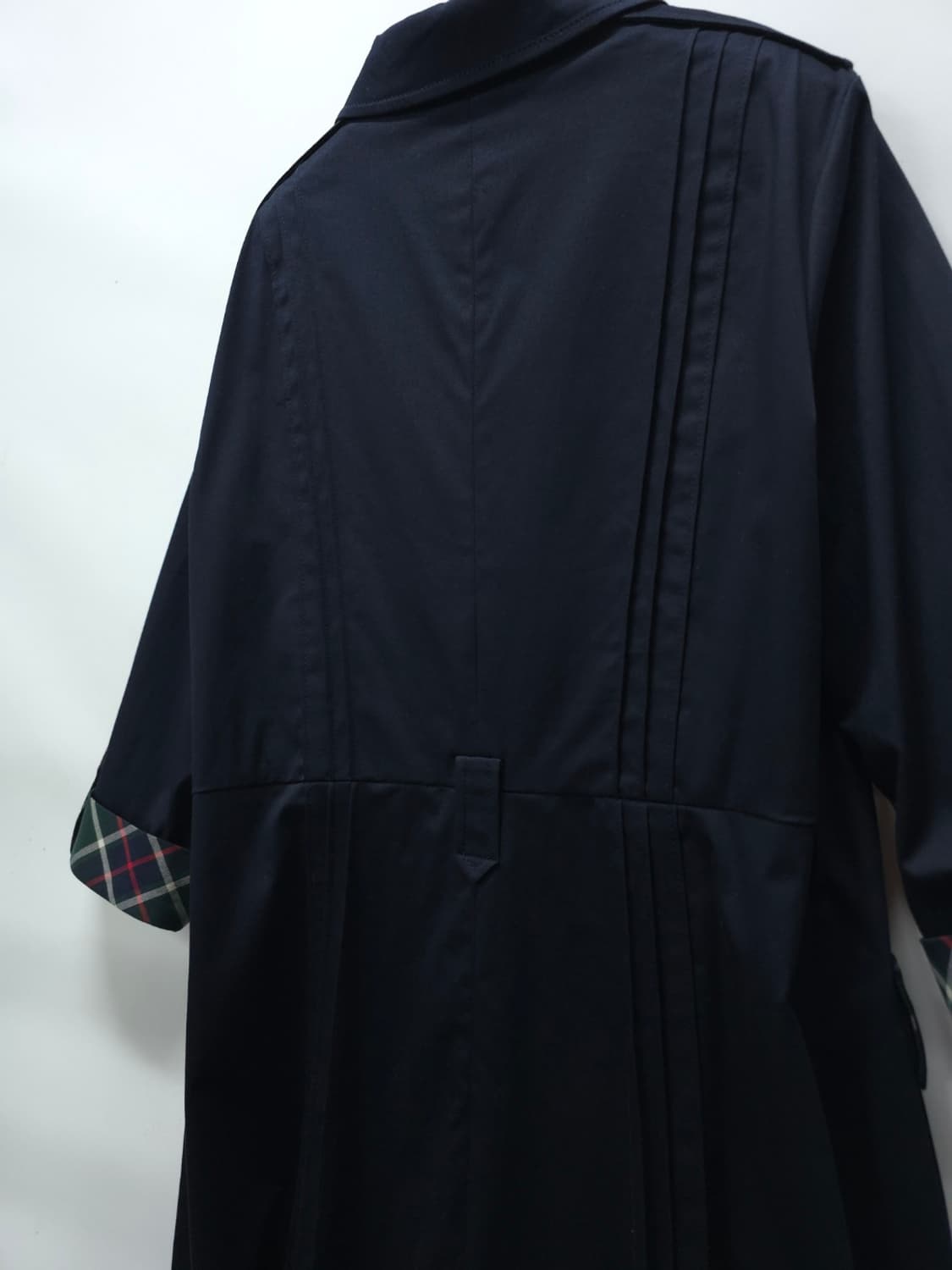 닥스 시그니처 체크 배색 네이비 셔츠형 원피스 (66~66반) 상품이미지9