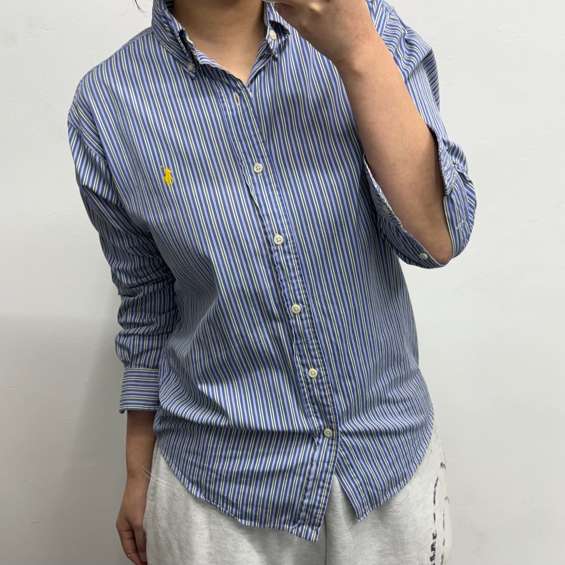 [L] 랄프로렌 커스텀핏 스트라이프 셔츠 상품이미지1