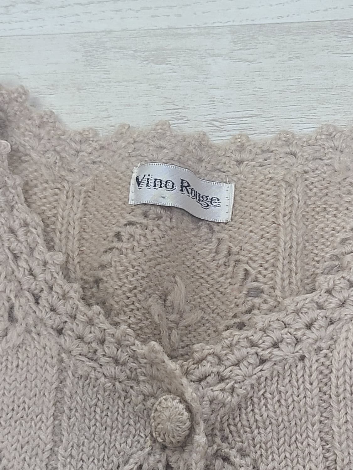 베이지 니트 가디건 상품이미지3