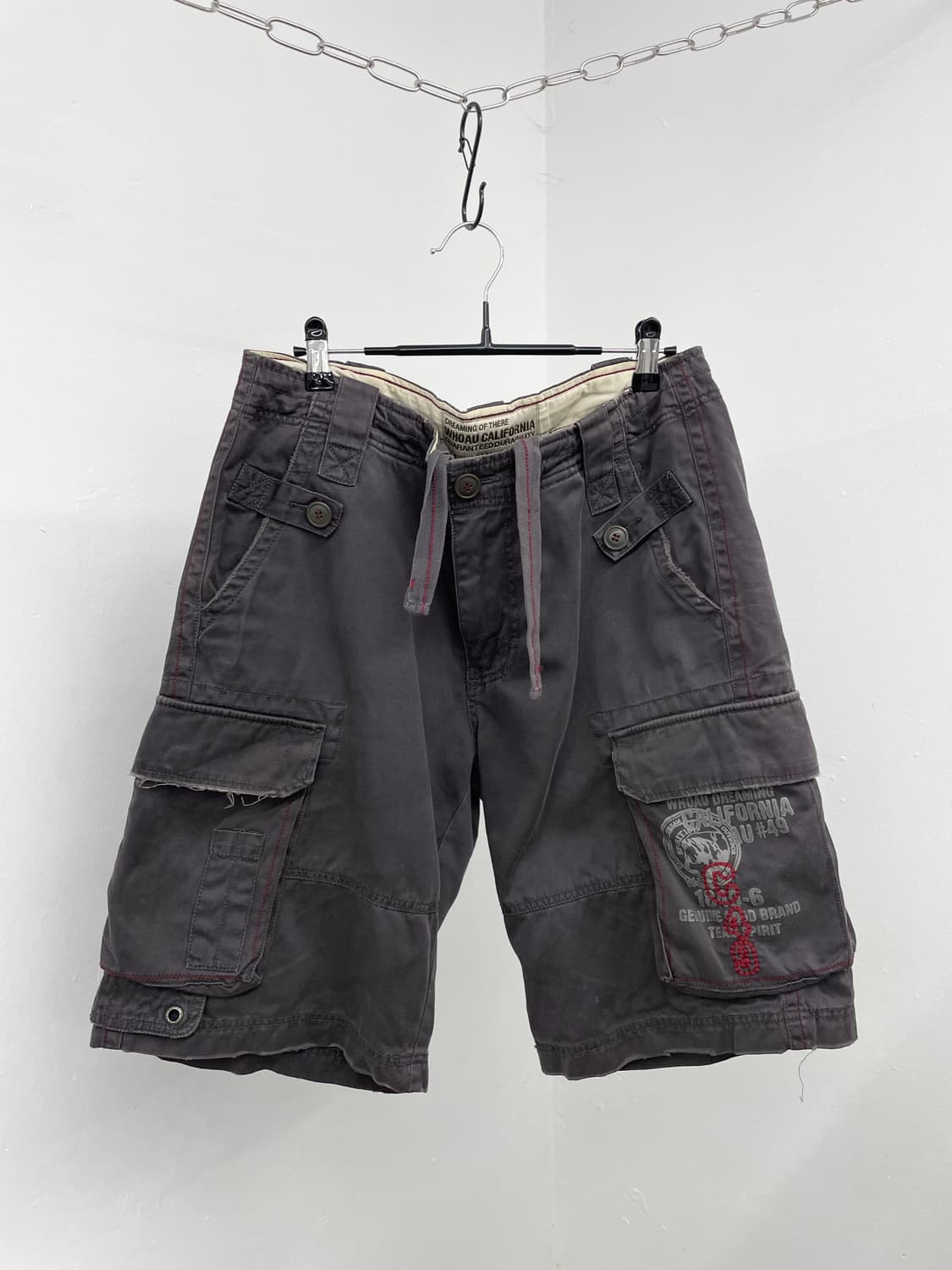 y2k 자수 포켓 카고팬츠 상품이미지1