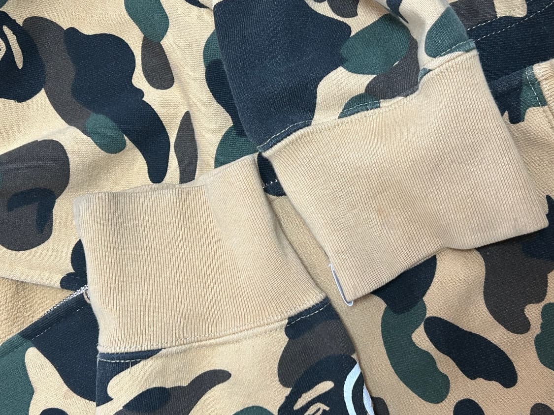 베이프 퍼스트 카모 황계 샤크 후드집업 XL bape 상품이미지9