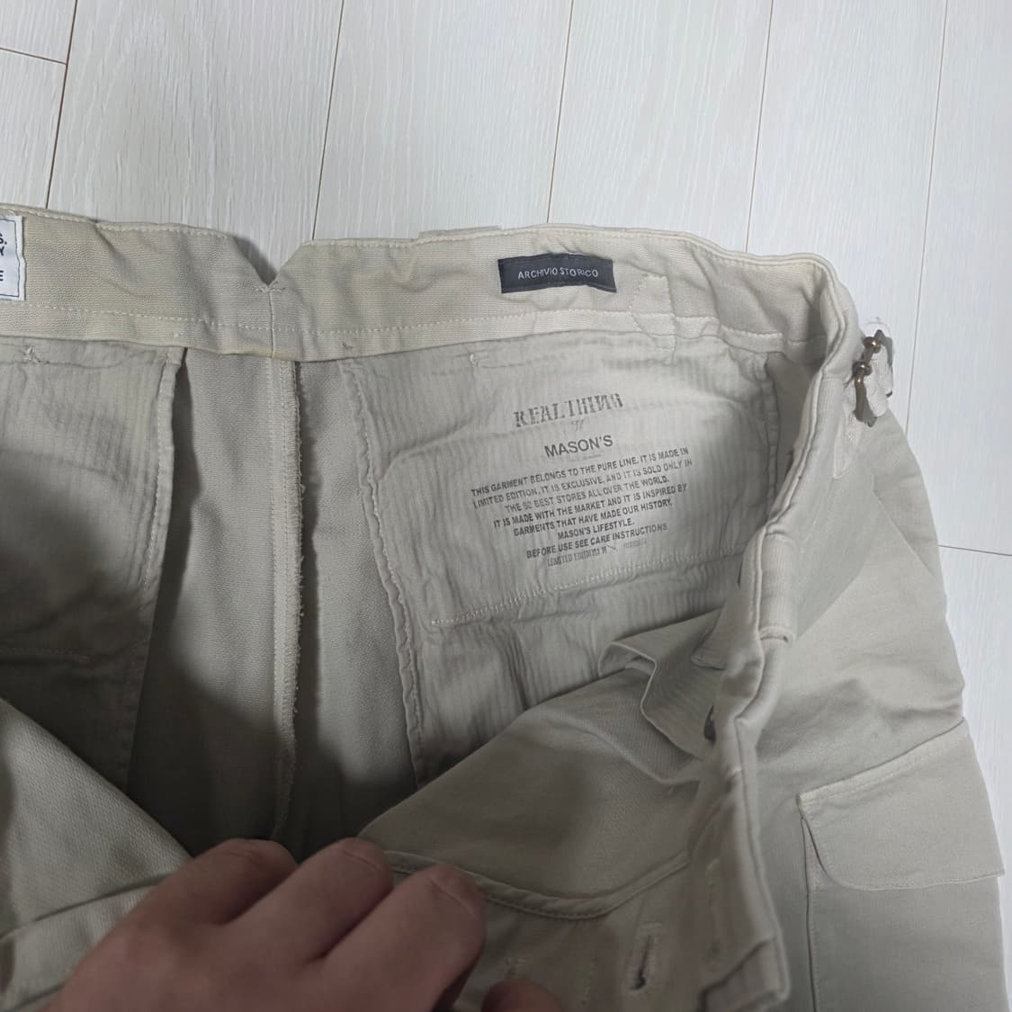 메이슨 남자 코튼팬츠 34사이즈 판매 상품이미지2