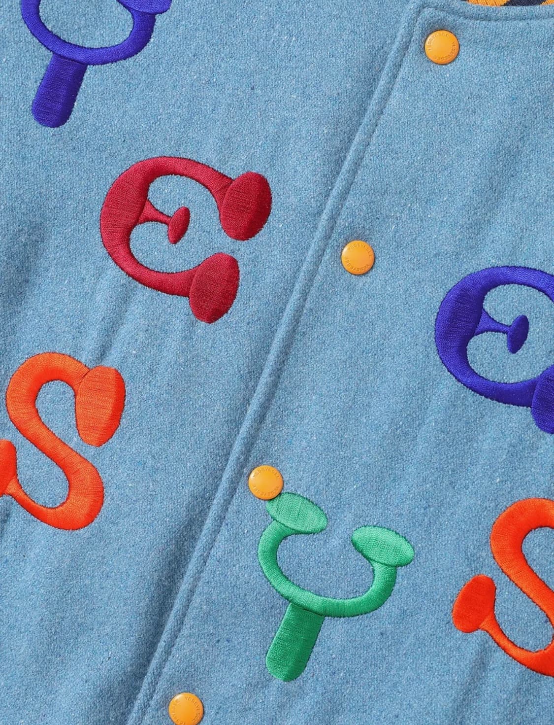 예스아이씨 Mobile Varsity Jacket Sky Blue 상품이미지4