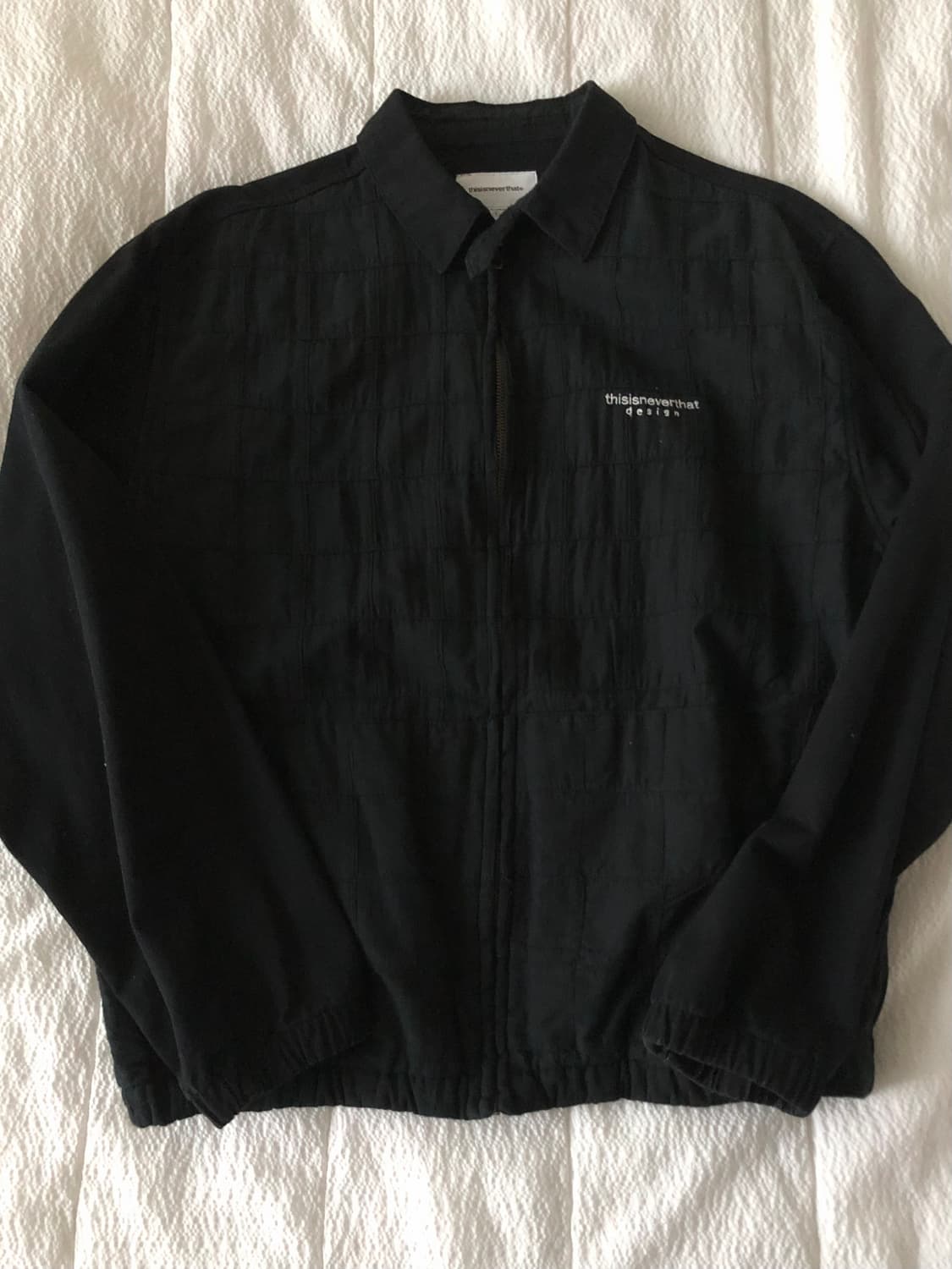 디스이즈네버댓 체크 자켓 (black,s size) (맨뒷장 실착사진) 상품이미지1