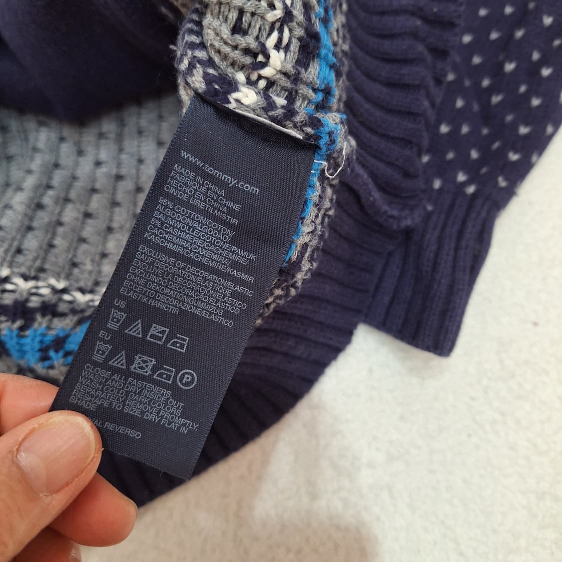 타미힐피거  노르딕패턴가디건S 상품이미지4