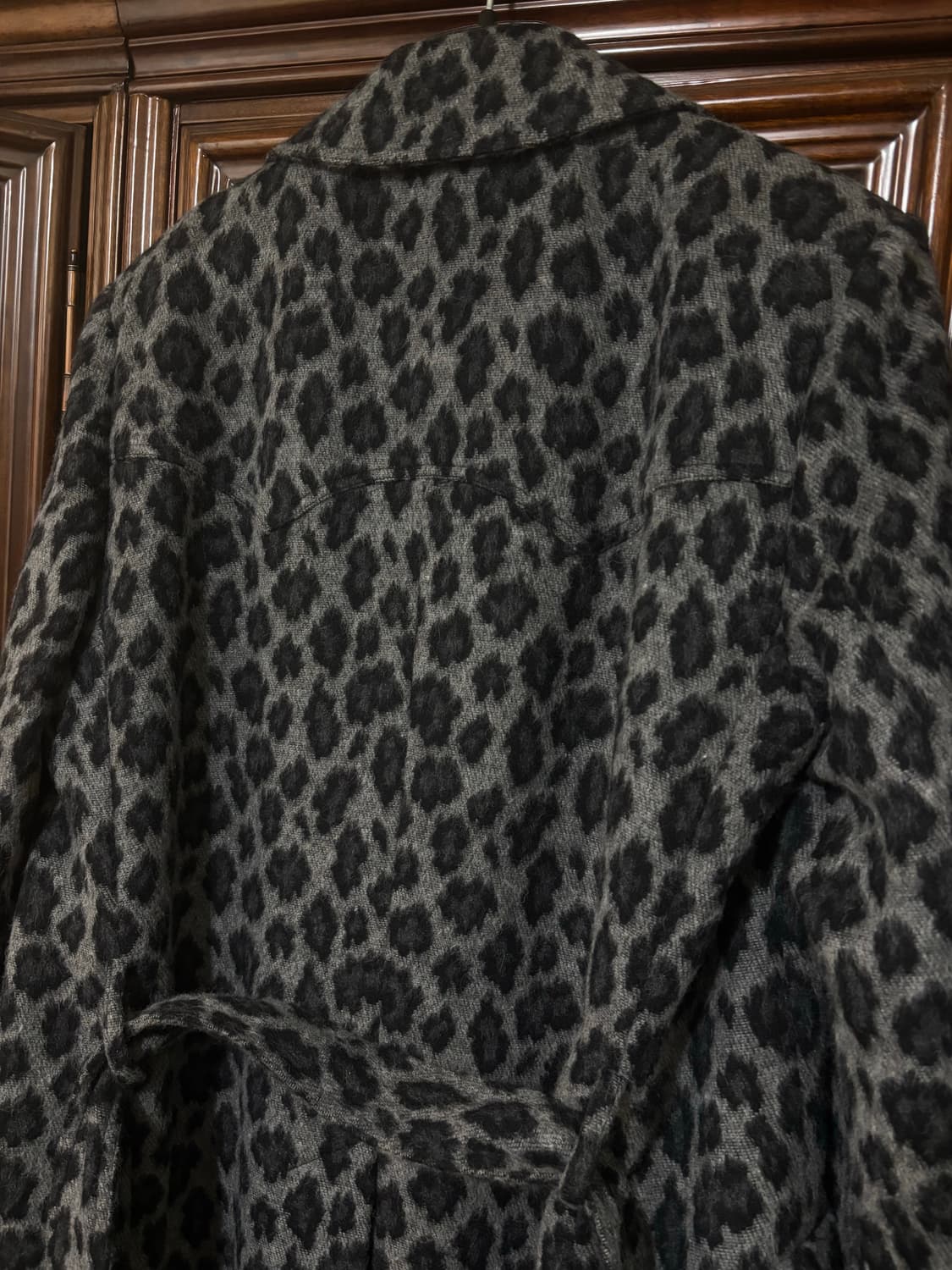 생로랑 /레오퍼드 모헤어 코트 /50 상품이미지6