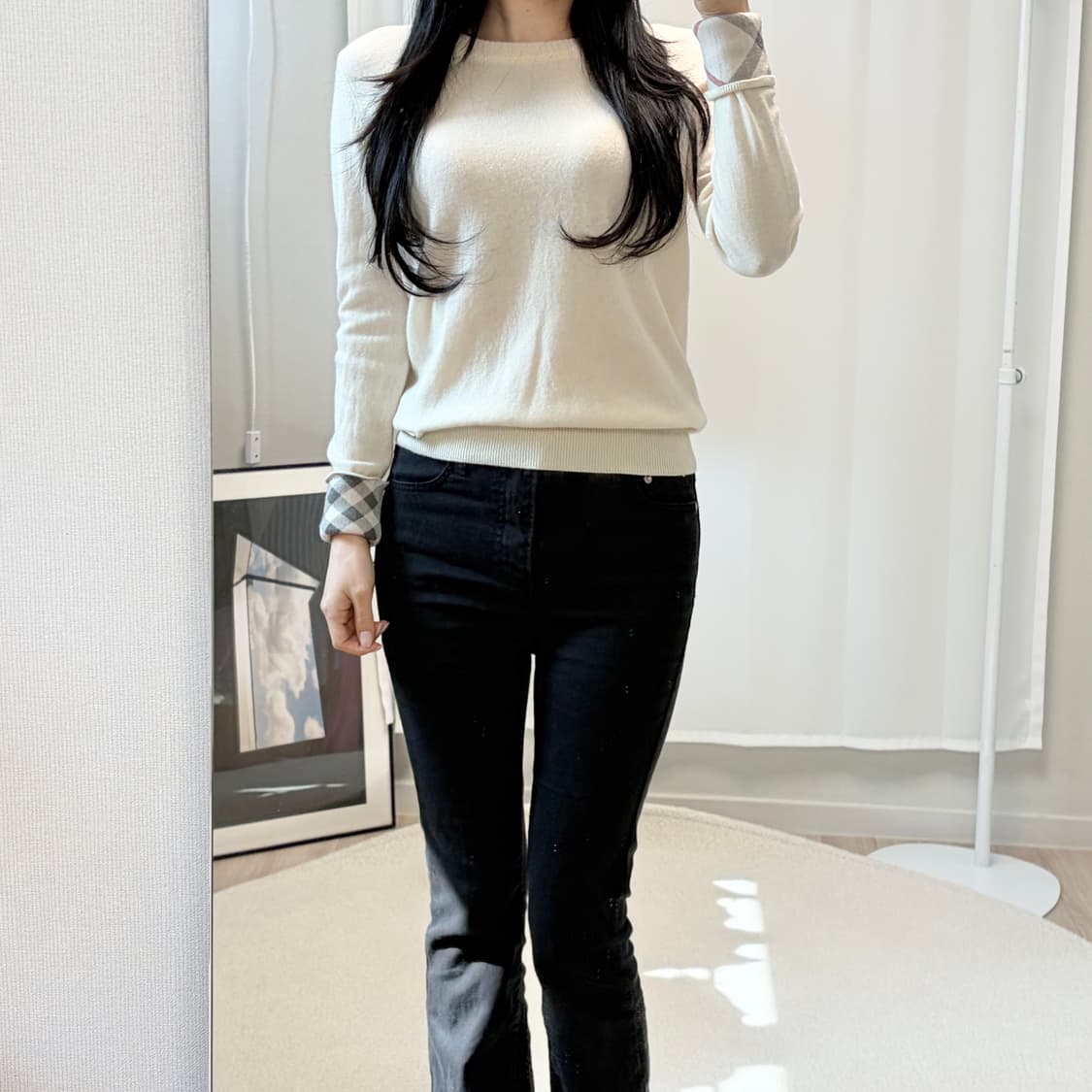 버버리 캐시미어 크루넥 니트 상품이미지8