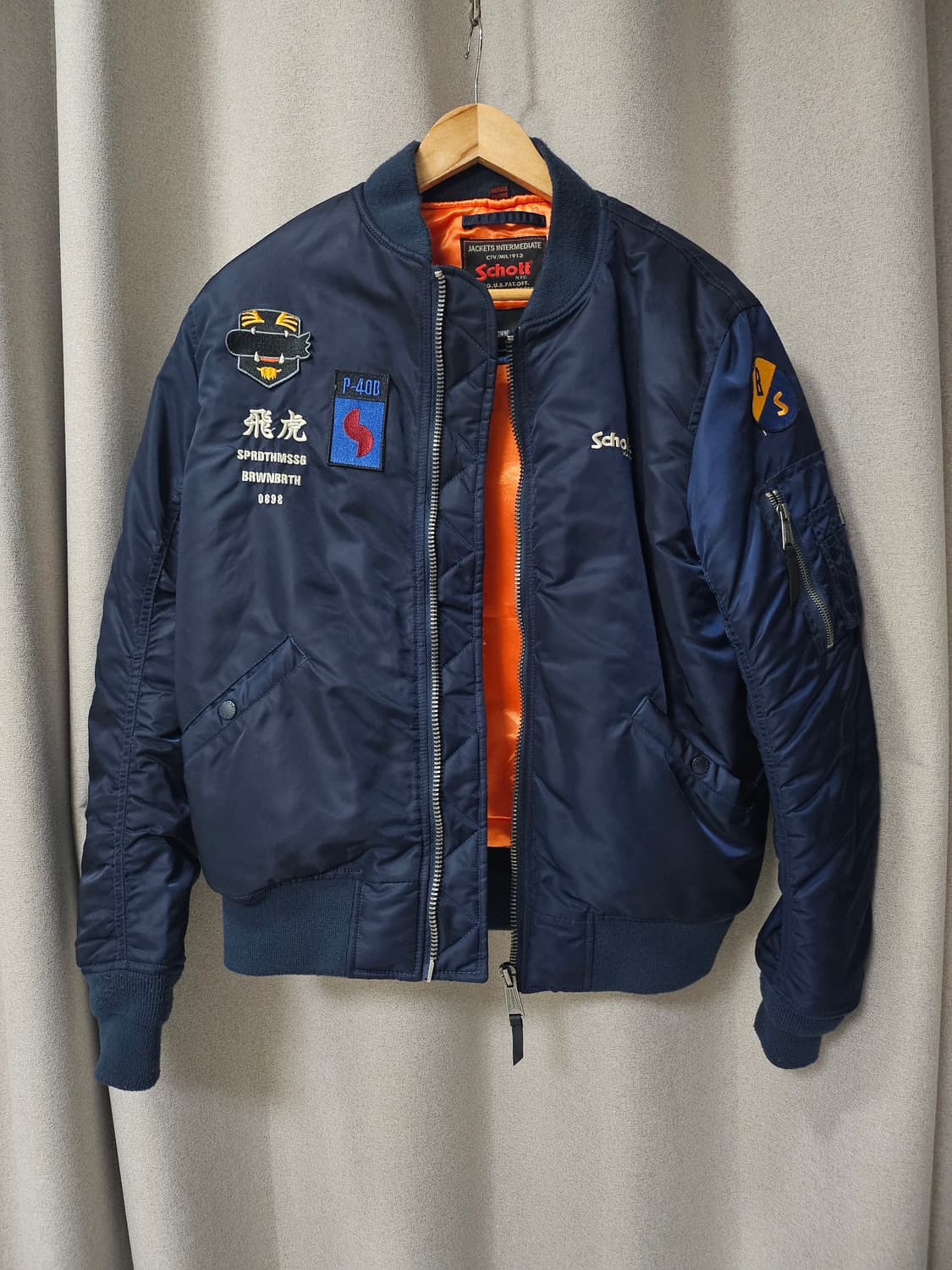 브라운브레스 x schott ma-1 상품이미지1