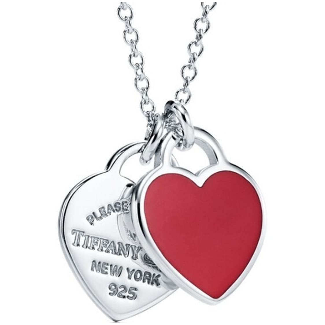 티파니 리턴 투 티파니 더블 하트 목걸이 레드 상품이미지5