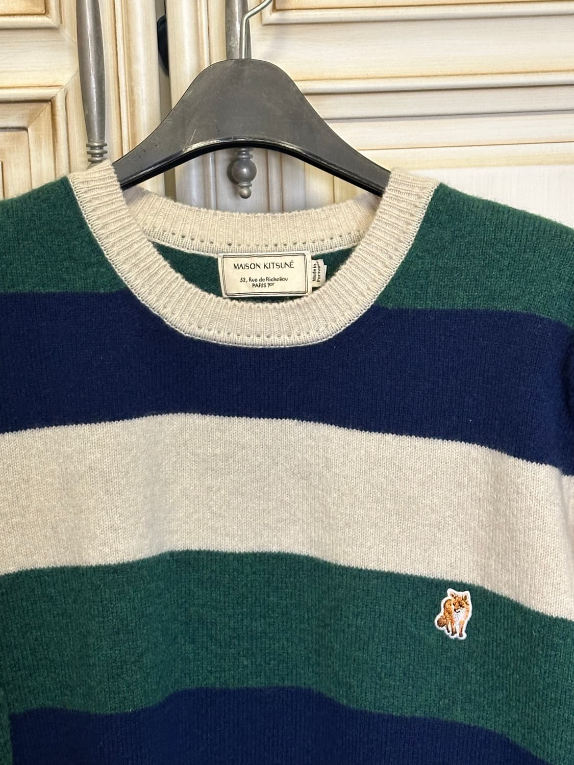 메종키츠네 스트라이프 울 니트  상품이미지2