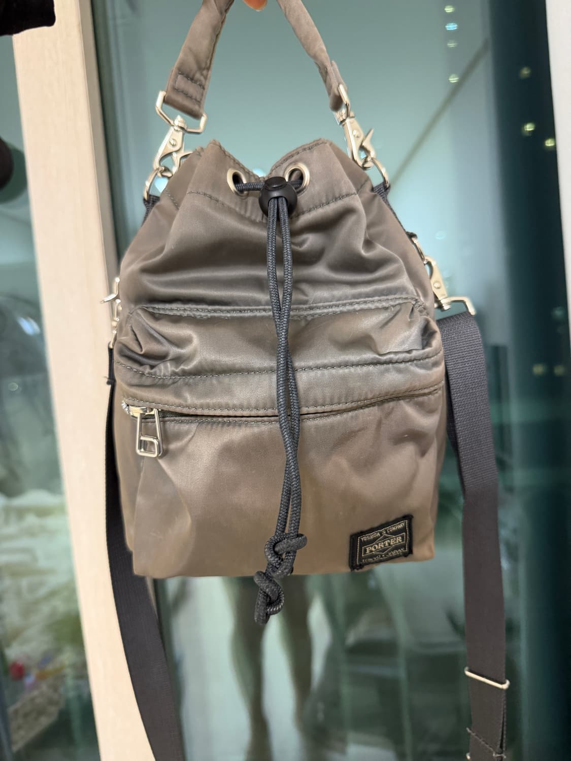 요시다포터 벌룬삭 복조리백 실버 상품이미지1