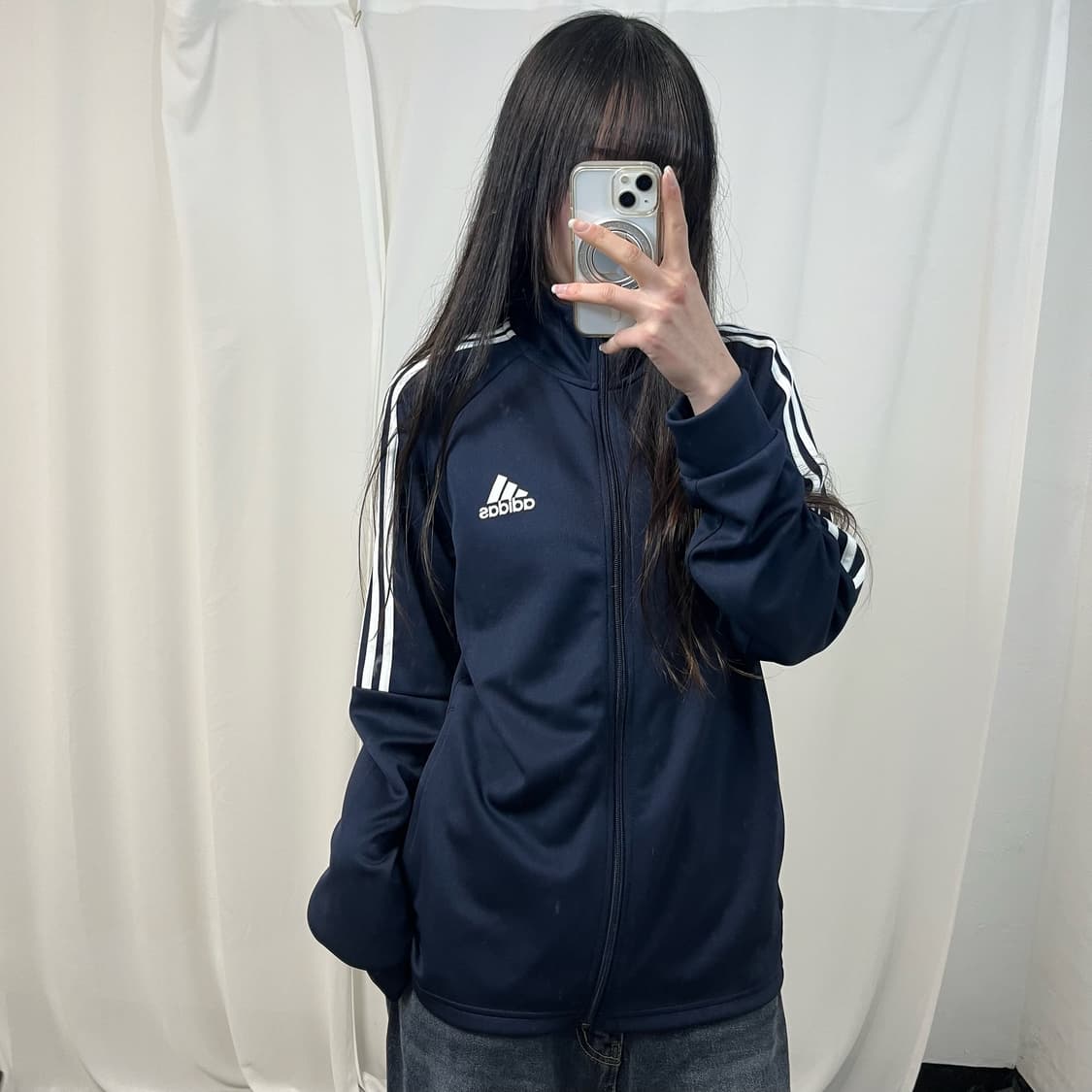 Adidas Navy Track Jacket 상품이미지1