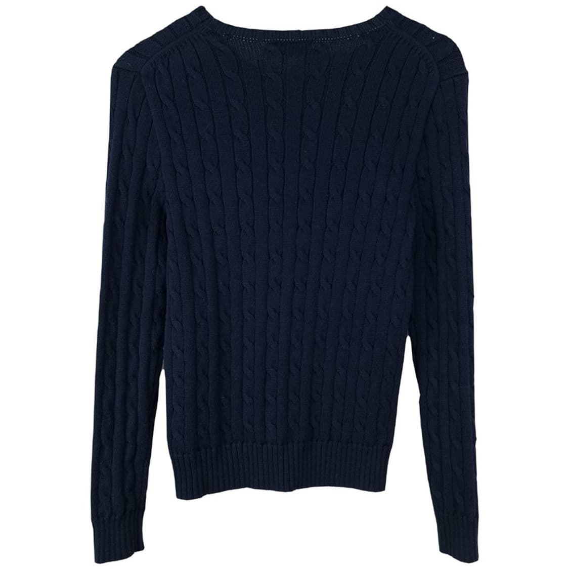 [폴로 랄프로렌] 포니 로고 자수 케이블 꽈배기 니트 네이비 M18590 상품이미지3