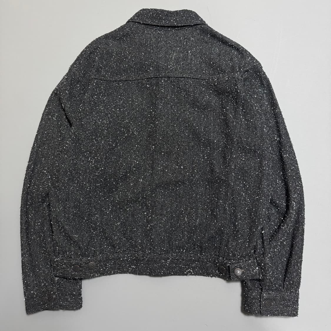 417 EDIPICE 블랙컬러 워시드 데님 부클 트러커 자켓 상품이미지6