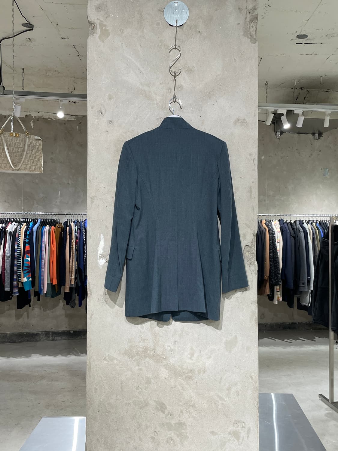 질샌더 틸 플랩 포켓 퍼늘넥 울 자켓 상품이미지6