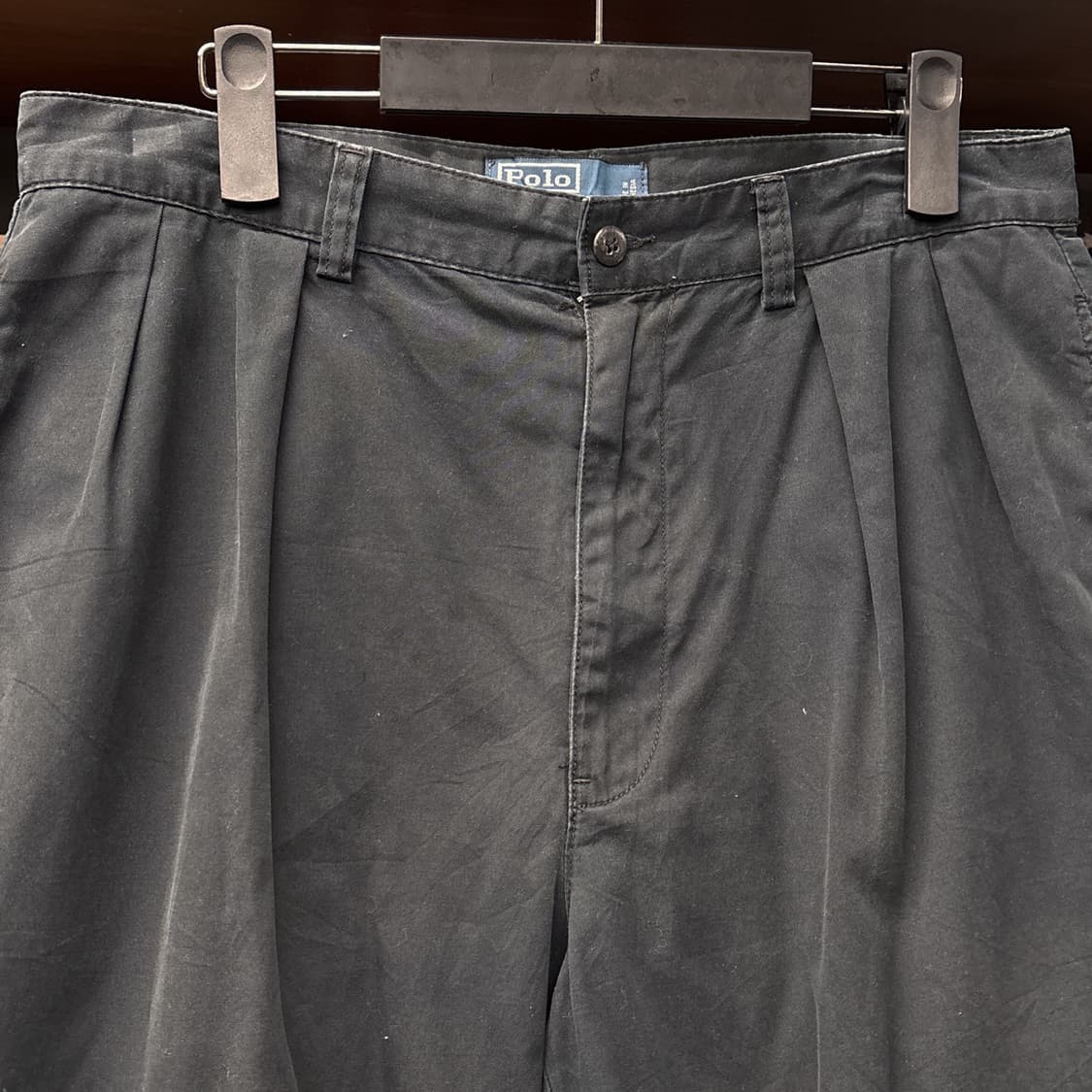 90s 폴로 랄프로렌 투턱 플리츠 앤드류 쇼츠 치노팬츠 N1118   상품이미지3