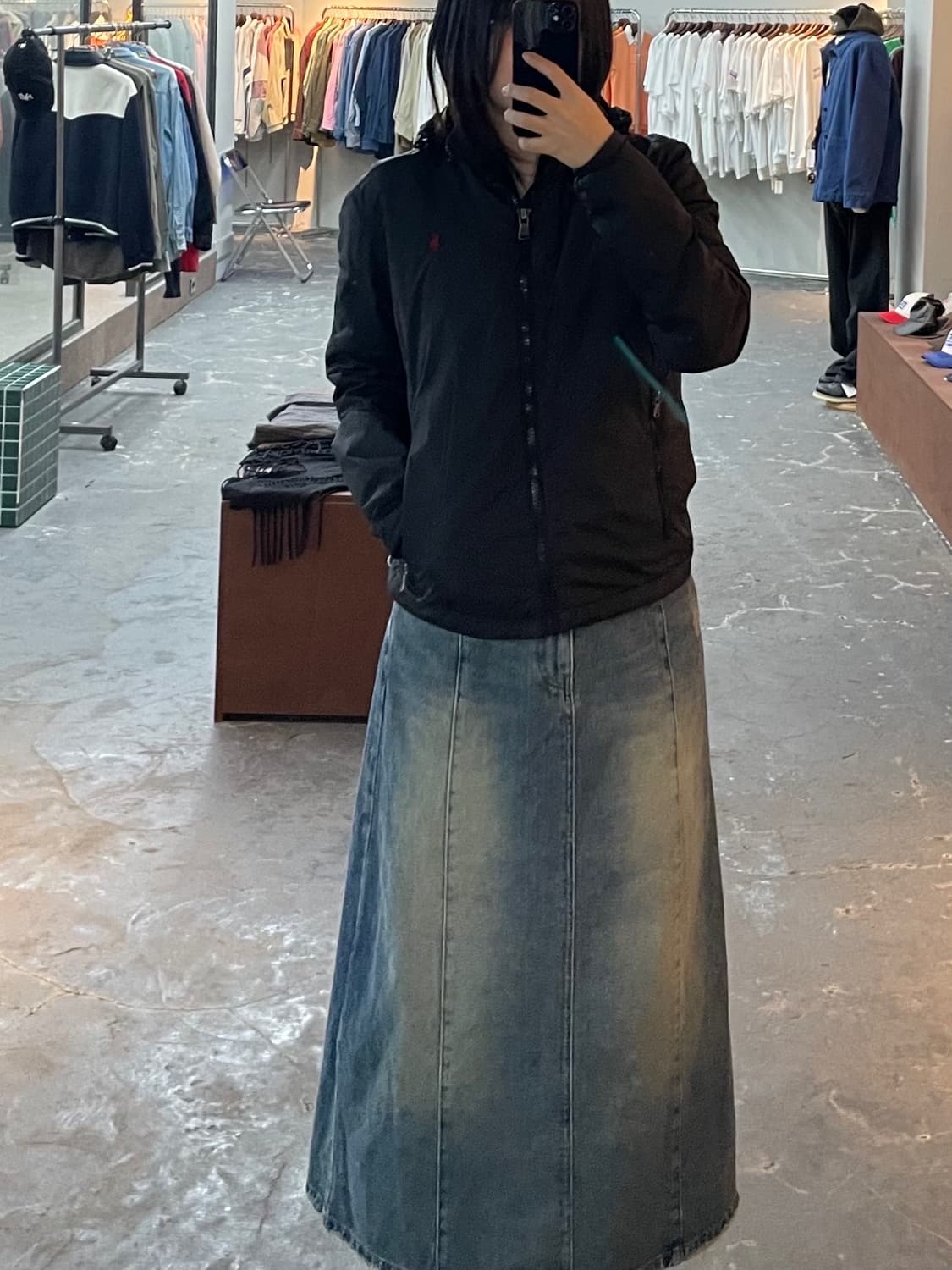 폴로 랄프로렌 블랙 나일론 바람막이 자켓 H1105 상품이미지1