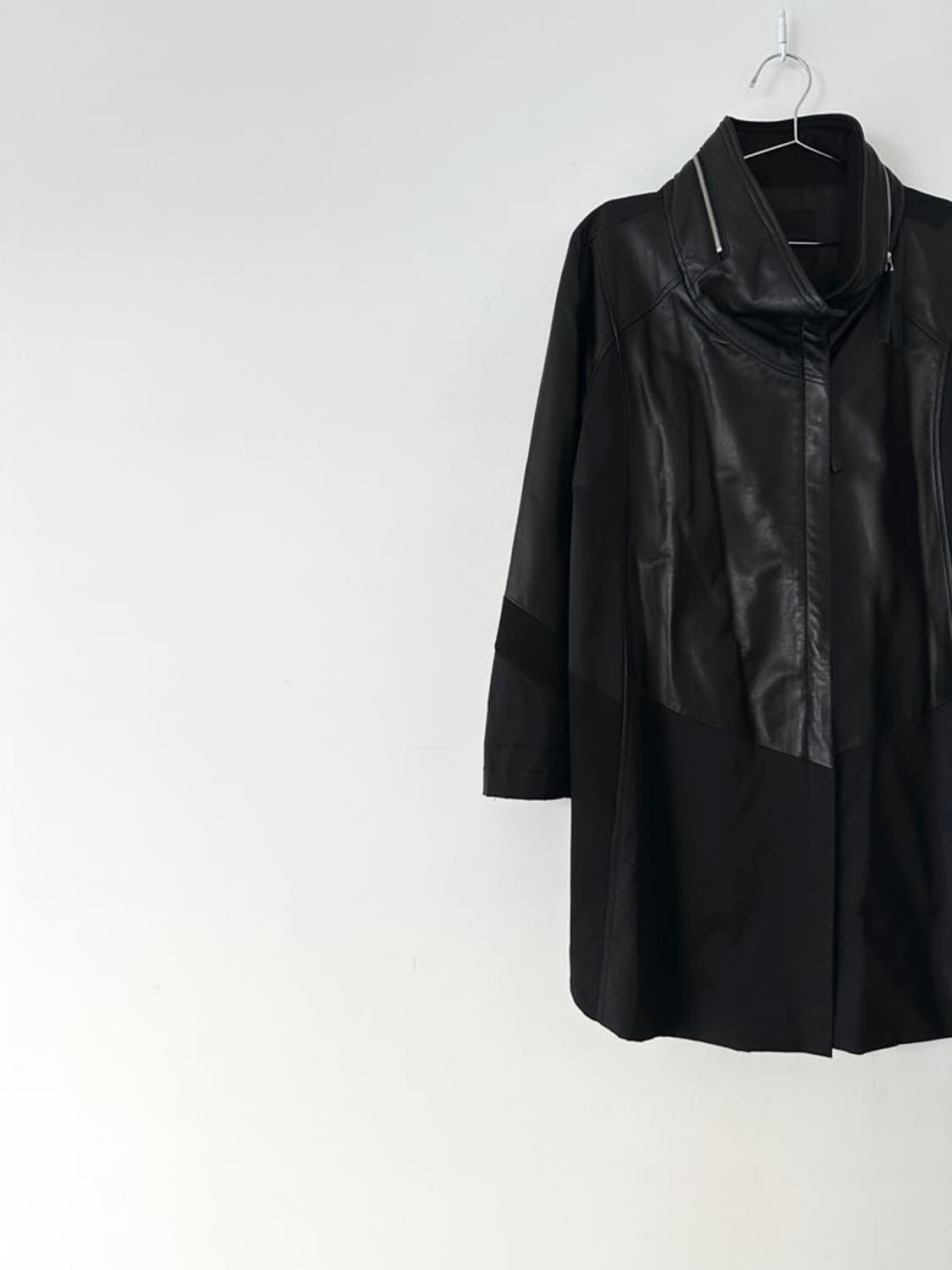 DEMOO  knit dual leather jacket  상품이미지2