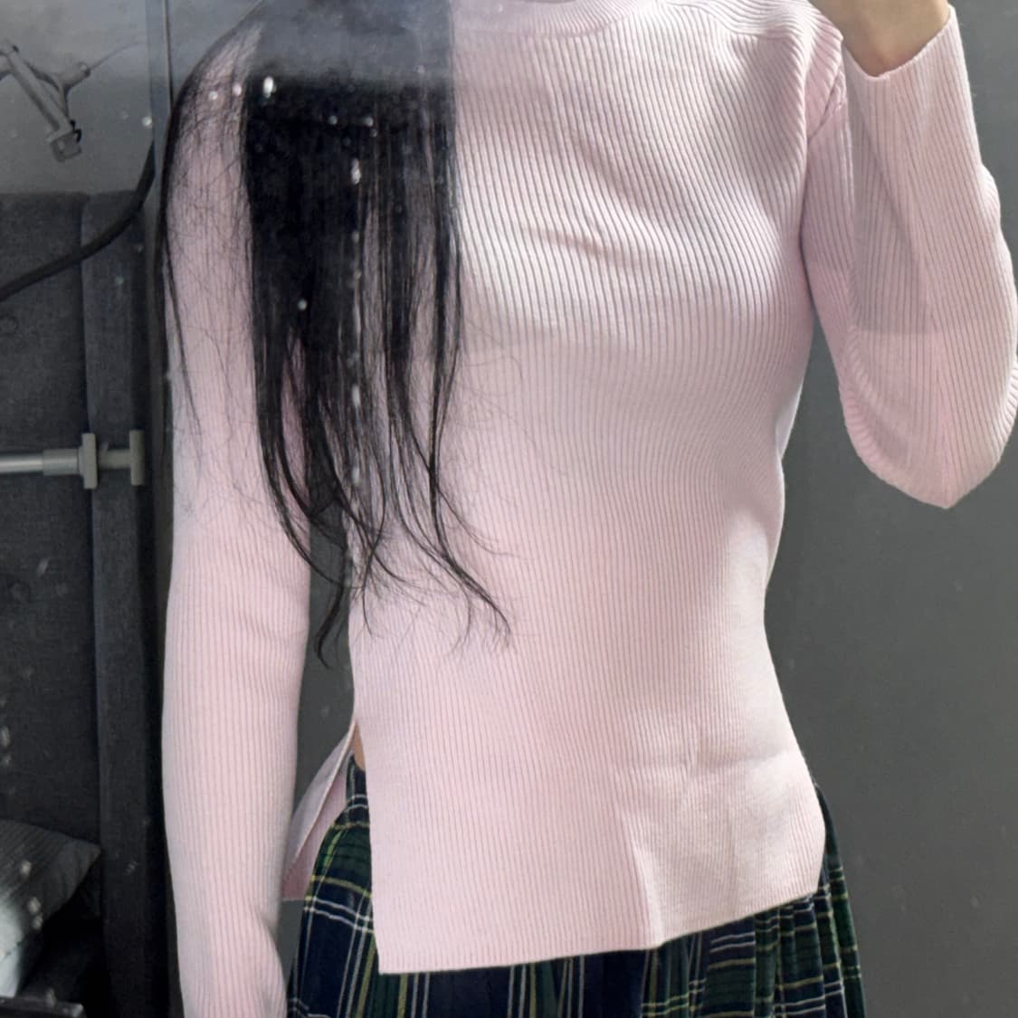 연핑크 수지 니트 상품이미지1