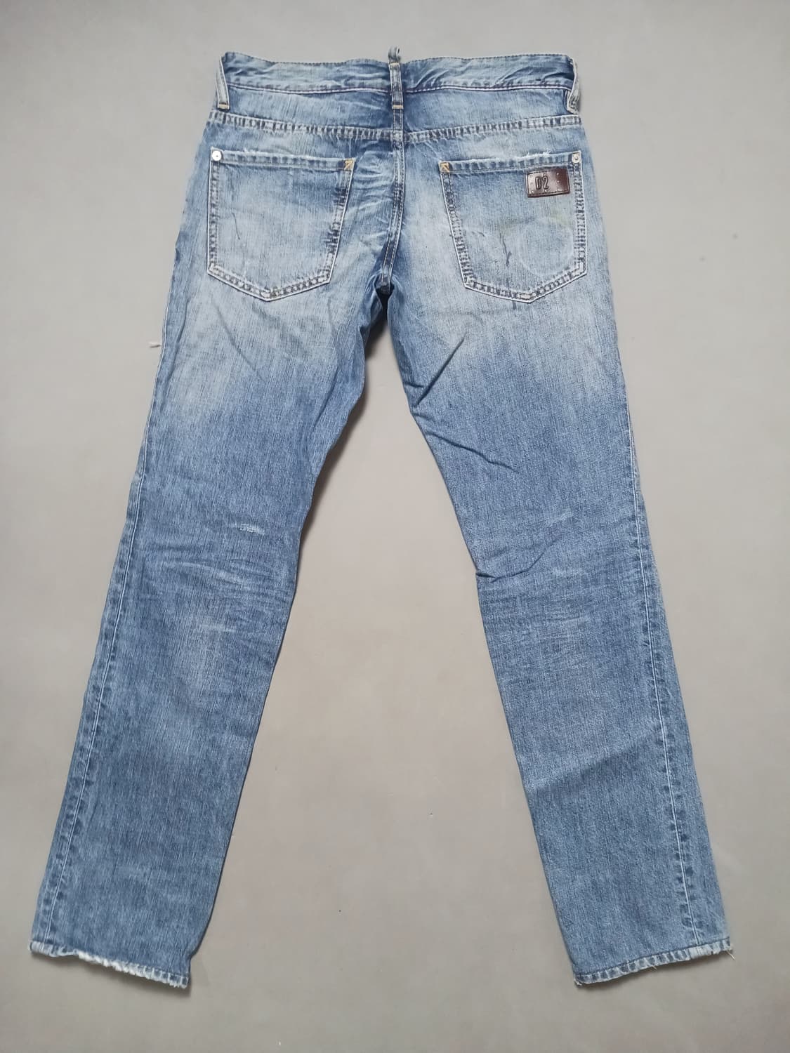 [30] 정품 디스퀘어드2 옐로우페인티드 레드스트랩 슬림진 청바지 상품이미지7