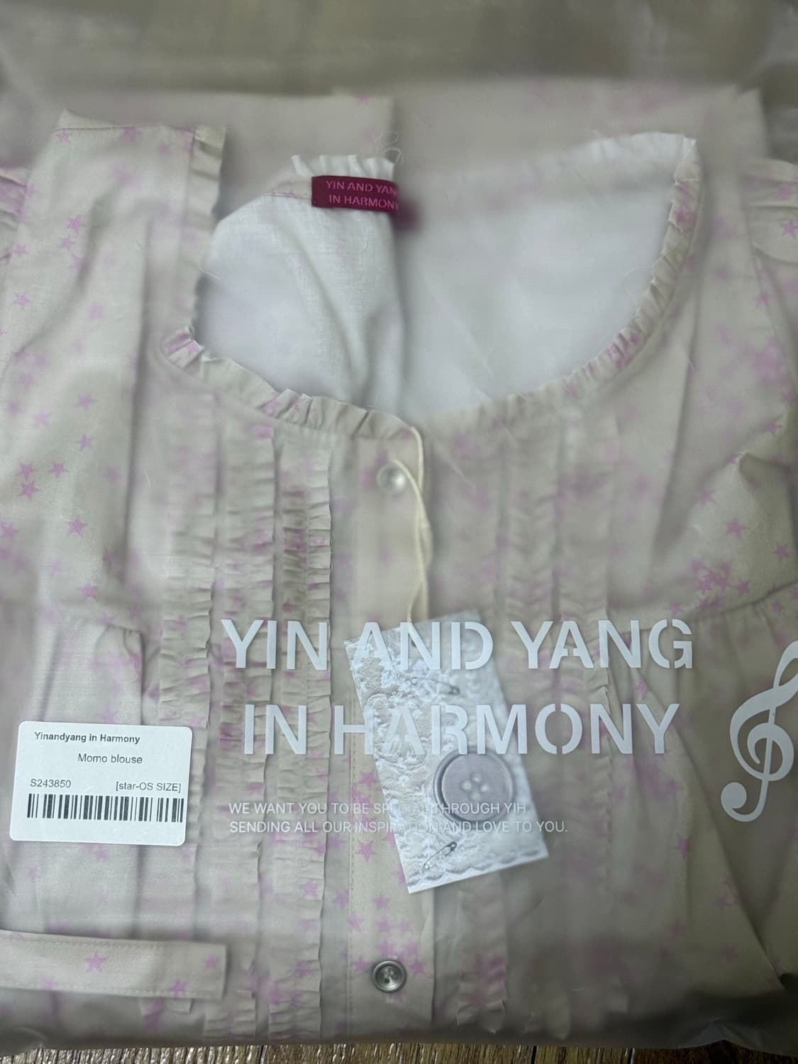 인앤양인하모니 Momo blouse, star 모모 블라우스 상품이미지2