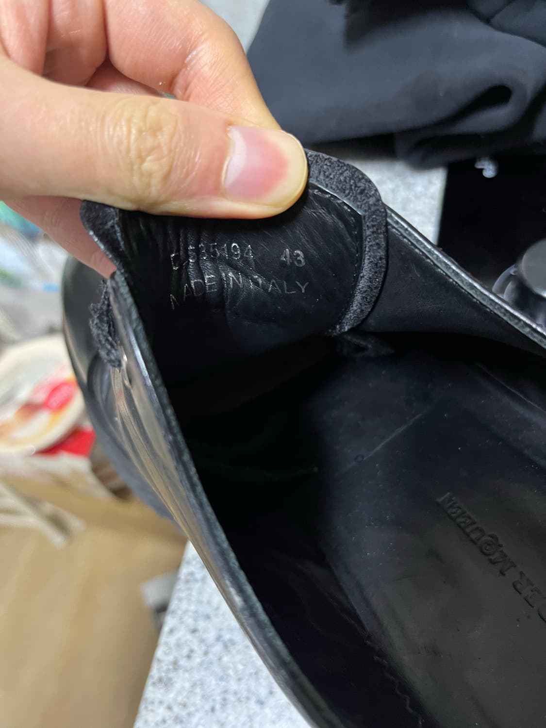 알렉산더 맥퀸 트레드 더비 블랙 43 상품이미지3