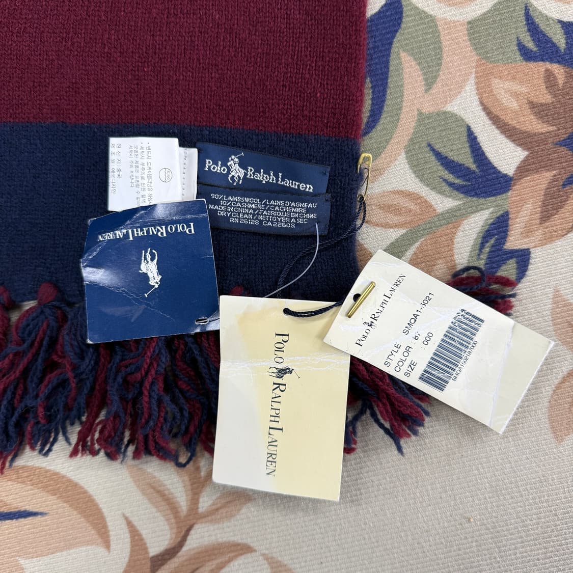 00s폴로 랄프로렌 투톤 머플러 목도리(새상품) 상품이미지2