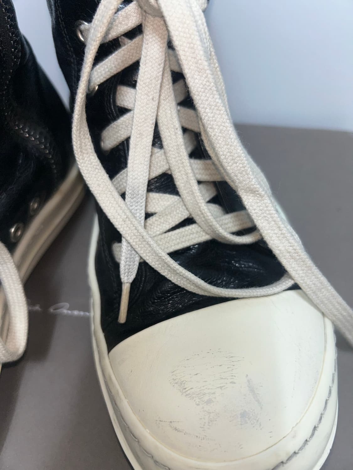 릭오웬스 컨버스 라몬즈 카프스킨 39.5 상품이미지6