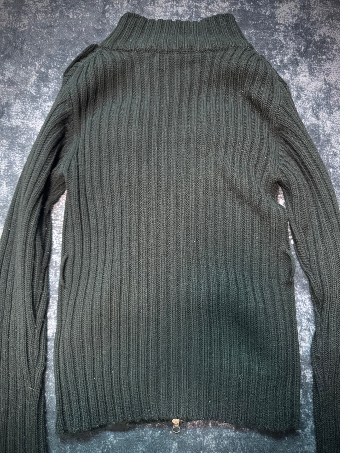 00s Style Black Knitwear Zip-up 상품이미지3