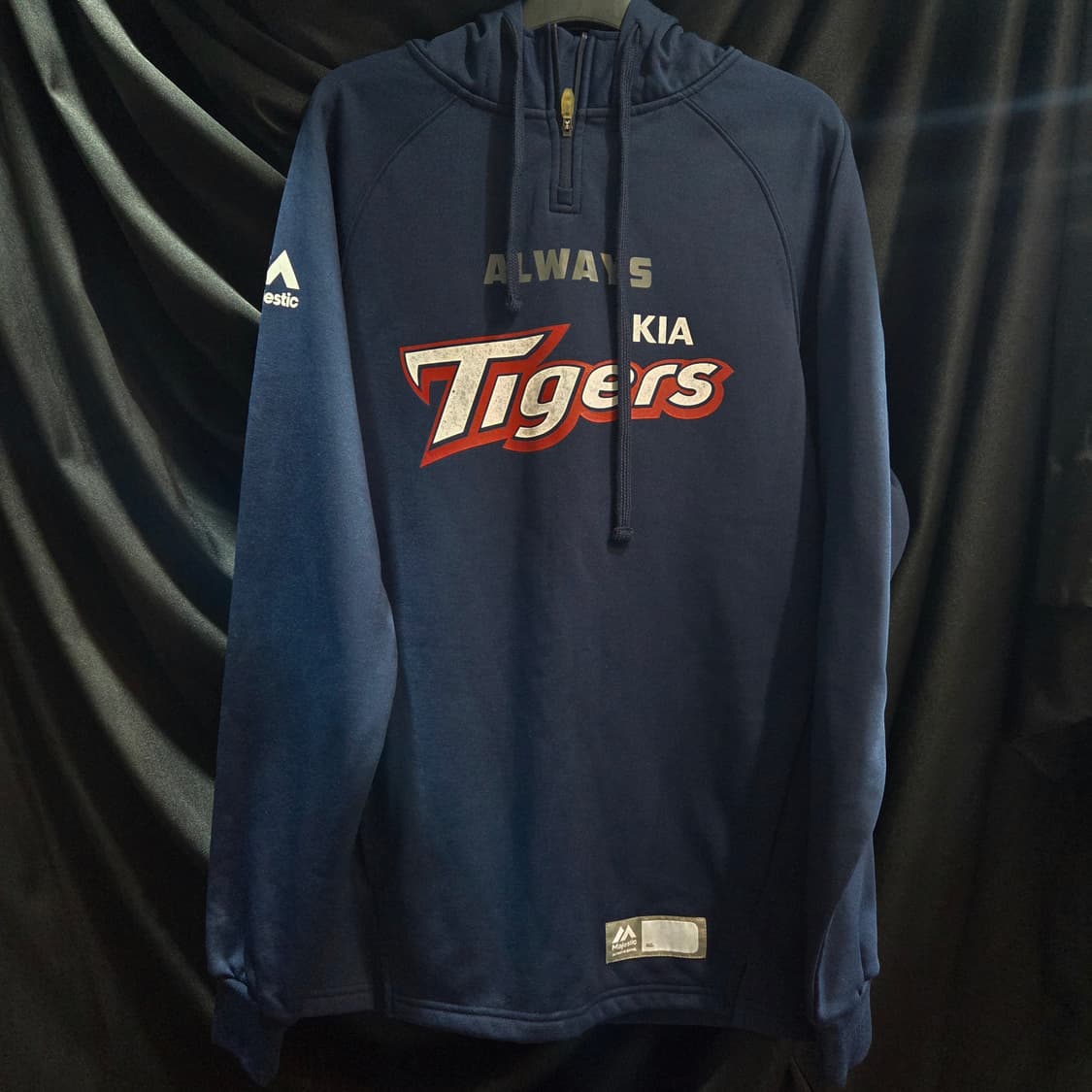 마제스틱 기아 타이거즈 반집업 기모 후드티 상품이미지1