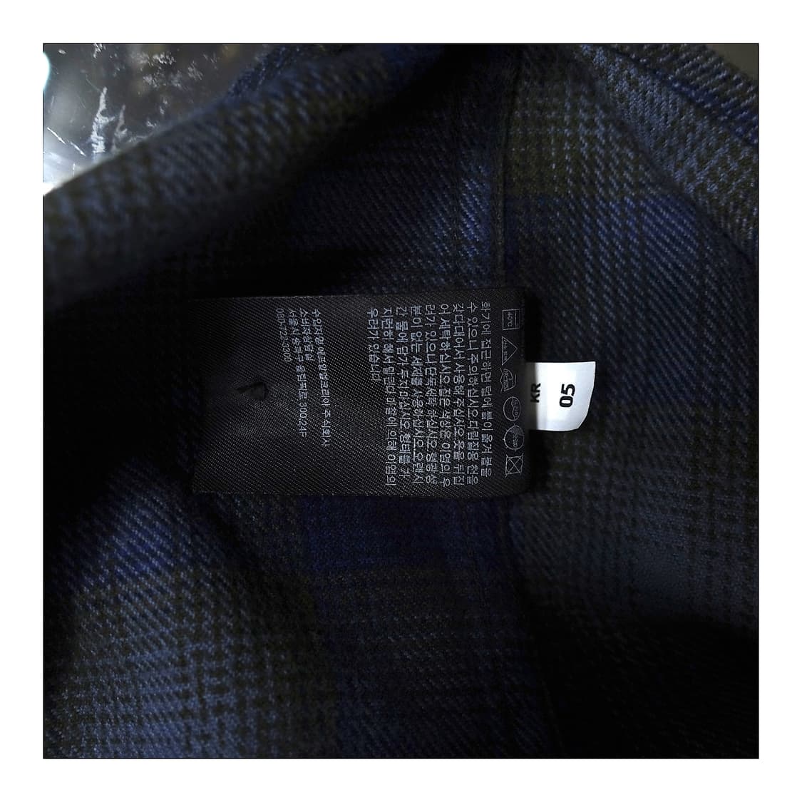 [L] UNIQLO 유니클로 블루 블랙 체크 플란넬 셔츠 상품이미지7