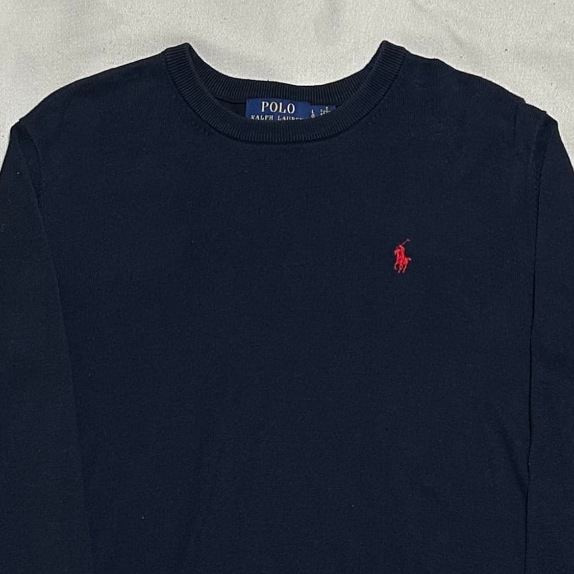 L 폴로랄프로렌 레드 포니 코튼 니트 상품이미지1