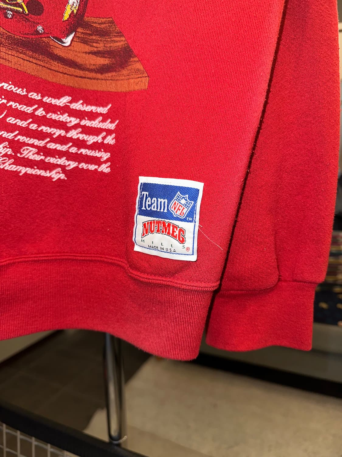 90‘s Nutmeg NFL Super Bowl logo sweat 상품이미지6