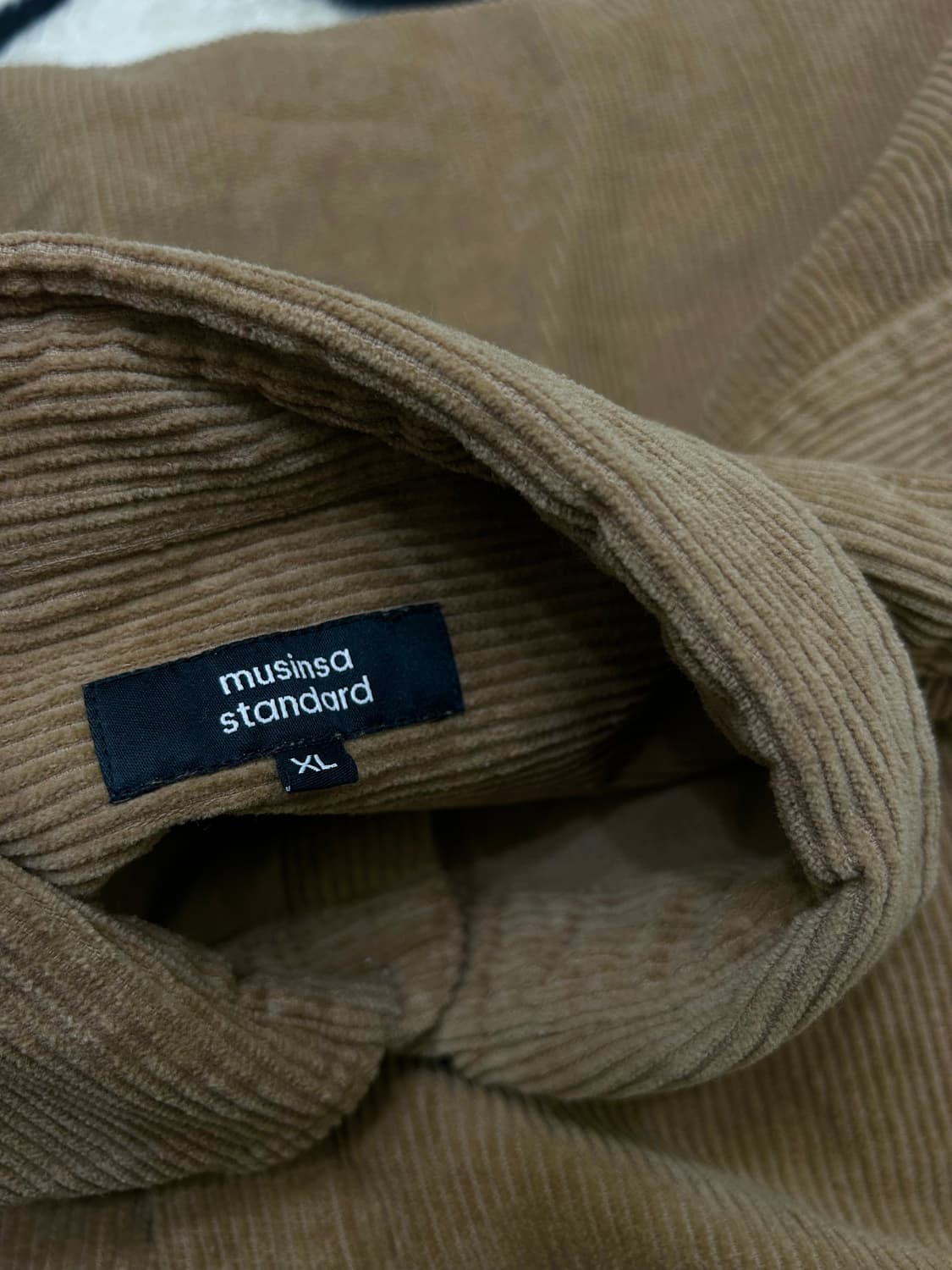 [XL]무신사스탠다드 코듀로이 오버핏 셔츠/더스티베이지 상품이미지5