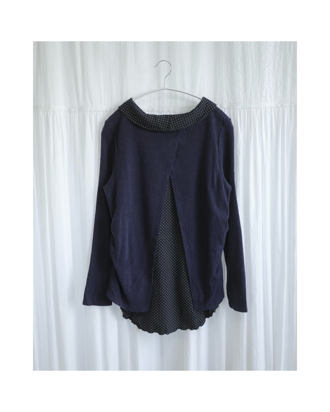 Deep purple dot sleeve 상품이미지2